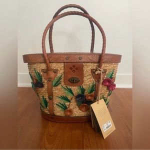 Patricia Nash Straw Tote